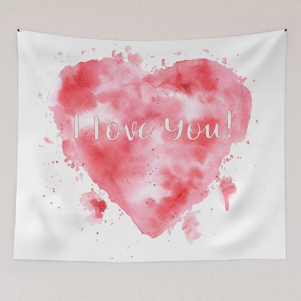 Item preview, Watercolor Heart - I Love You designed and sold by Jean Plout.