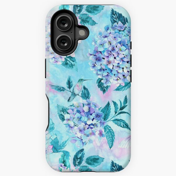 Item preview, Hydrangeas & Hummingbirds designed and sold by Rebecca Reck Art.