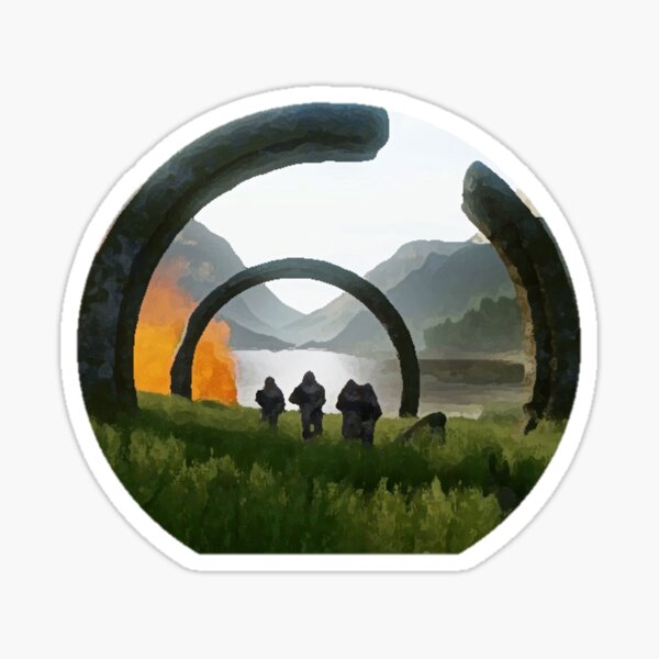 Halo Infinite Circle Ruins/Marines Sticker