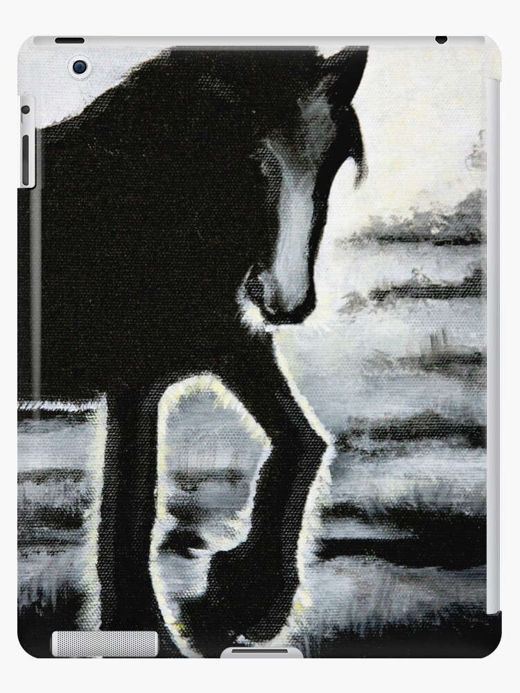 Pferd Rappen Horse Hengst Stute Reiten Reiter Silhouette Ipad Hulle Skin Von Originalstar Redbubble