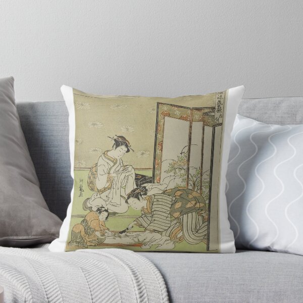 Item preview, Cutting and Sewing (Tachinui), from the series "Collection of of Fashionable Accomplishments (Furyu shogei zukushi)" designed and sold by woodblockmuseum.