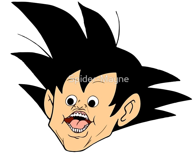 Goku Meme Face Reaction By Spider Mayne Redbubble goku-meme-face-reaction-by-spider-mayne-redbubble