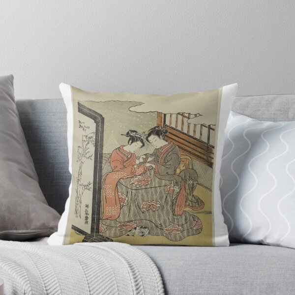 Item preview, Two Young Women Playing Cat's Cradle designed and sold by woodblockmuseum.