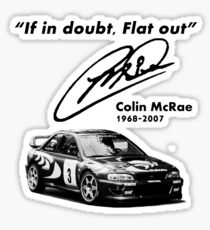 If in doubt, Flat out (with subaru) Sticker