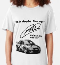 If in doubt, Flat out (with subaru) Slim Fit T-Shirt