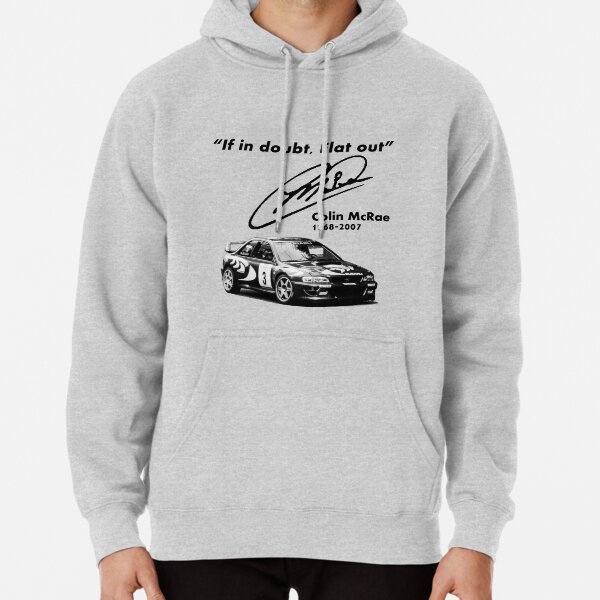 If in doubt, Flat out (with subaru) Pullover Hoodie