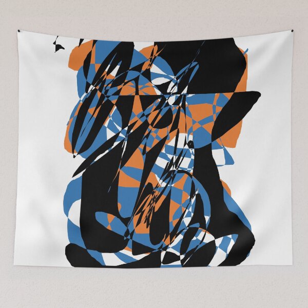 Item preview, Blue and orange abstract designed and sold by J-styles.