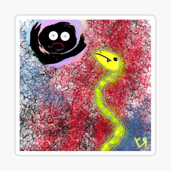 "Snake Phase Shift..." by Richard F. Yates Sticker