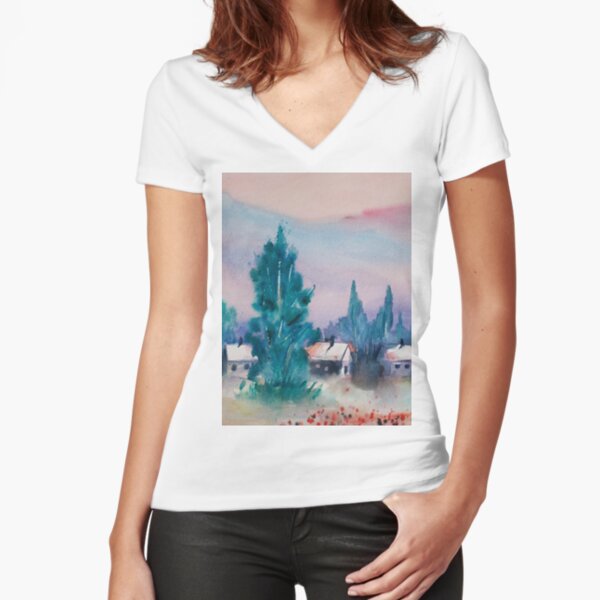 Fitted V-Neck T-Shirt