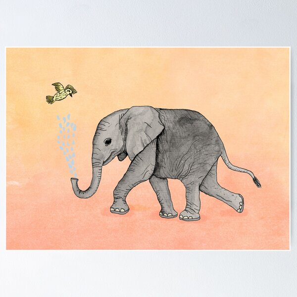 Item preview, Elephant and the Bird designed and sold by Jess Parker.