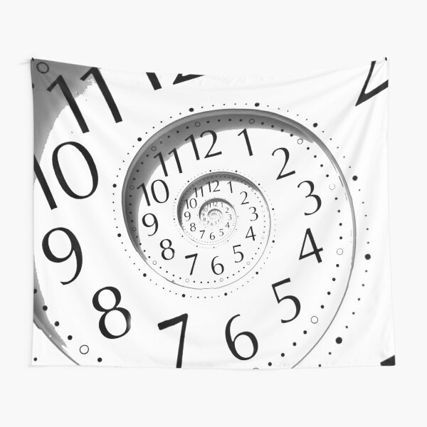 #clock, #watch, #deadline, #timer, #time, countdown, number, alarm clock, dial in, midnight, chronometer, accuracy, dial Tapestry
