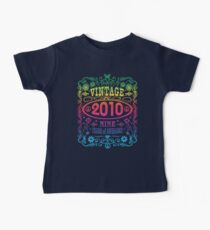 Vintage 2010 9 years old 9th birthday party gift t-shirt Baby Tee