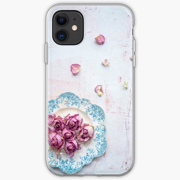 Saucer of Roses iPhone Soft Case