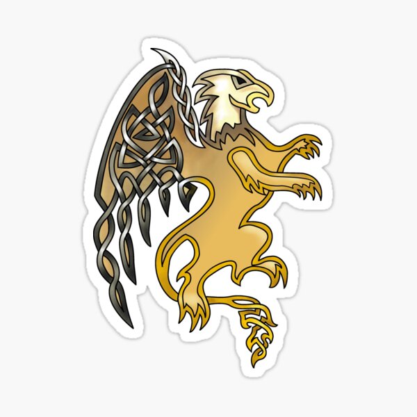 Celtic Knot Griffin Sticker