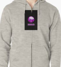 Funny Nerdy Geek Cartoon by 'Chillee Wilson' Zipped Hoodie