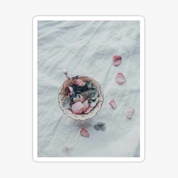 Teacup of Petals Sticker