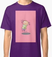 Girl Jumping by Chillee Wilson Classic T-Shirt