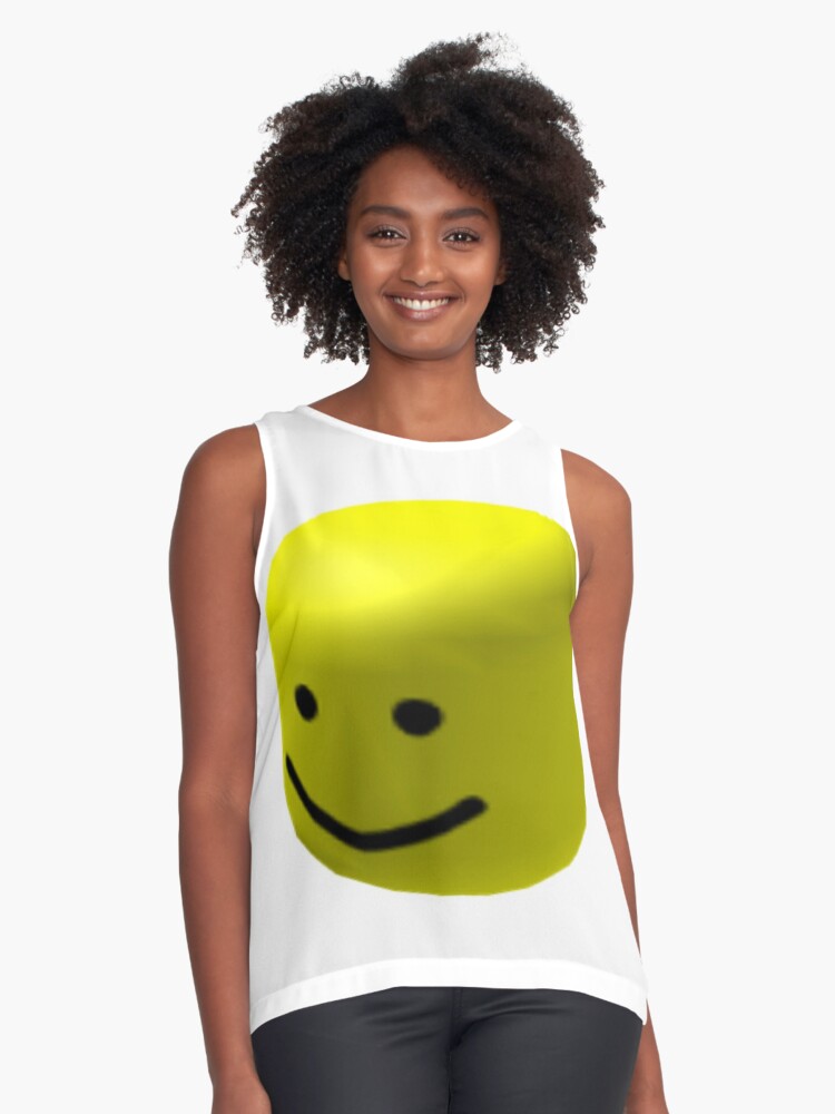 Oof Head Sleeveless Top By Beejaybee Redbubble - roblox head oof meme tote bag by xdsap redbubble