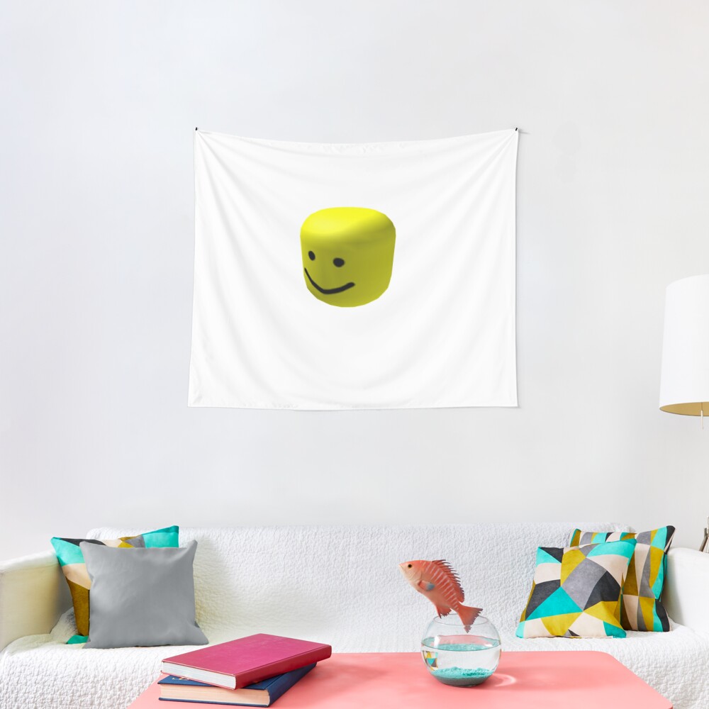 Oof Head Tapestry By Beejaybee Redbubble - roblox oof roblox tapestry teepublic