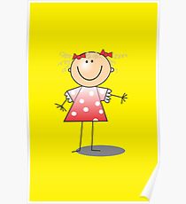 Girl with Ribbons by Chillee Wilson Poster