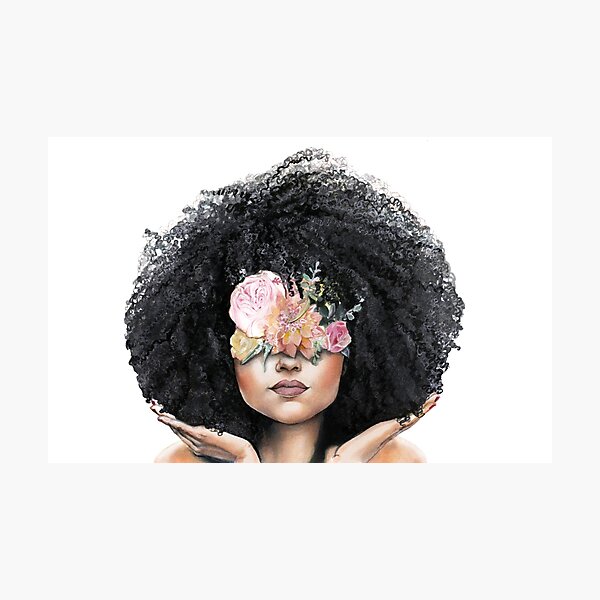 Fro and Flowers Photographic Print