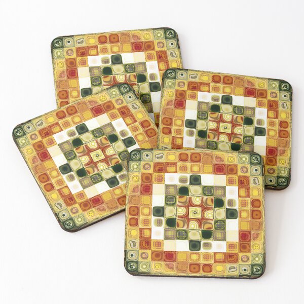 Item preview, mosaic kaleidoscope fractal  designed and sold by pinkal.