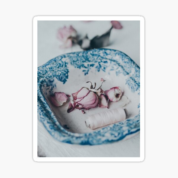 Roses in Vintage Bowl 2 Sticker