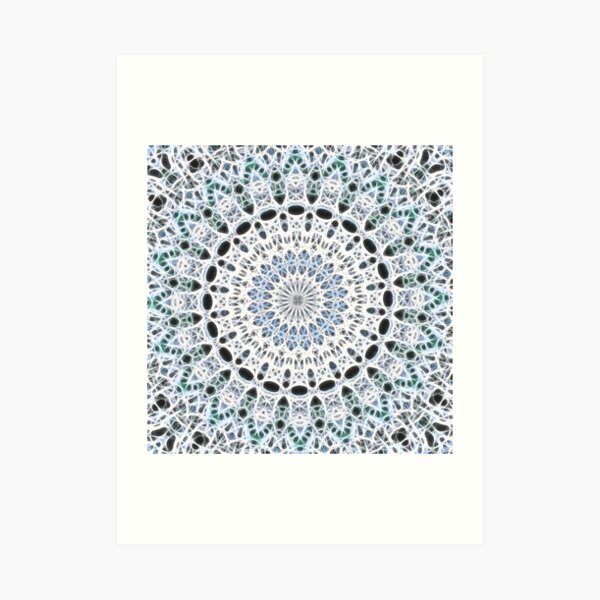 Ice Mandala Art Print