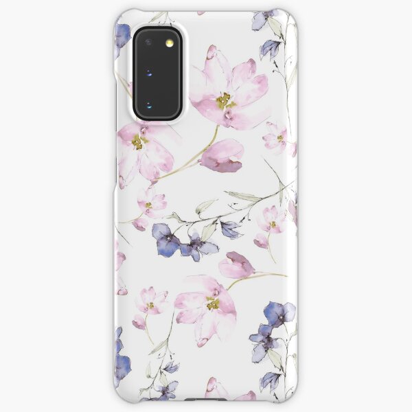 watercolor flowers Samsung Galaxy Snap Case