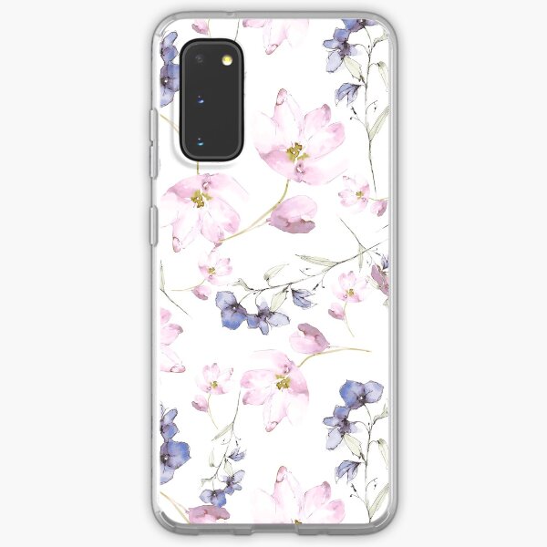 watercolor flowers Samsung Galaxy Soft Case