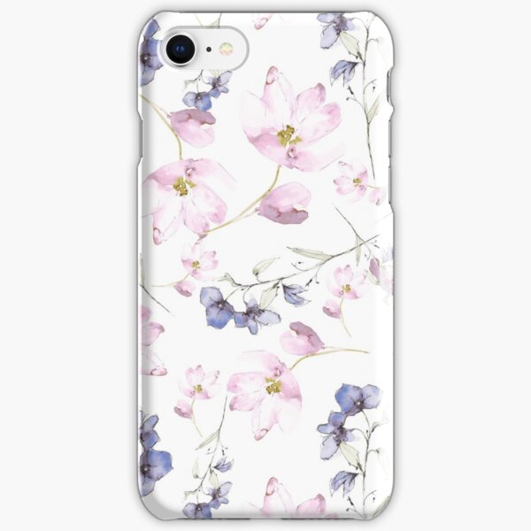 watercolor flowers iPhone Snap Case