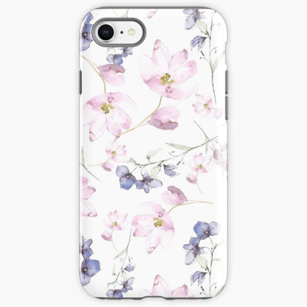 watercolor flowers iPhone Tough Case