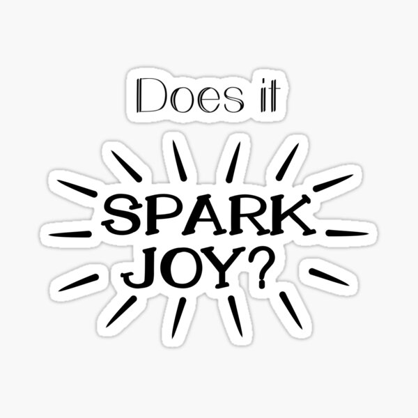 Item preview, "Does it Spark Joy?" KonMarie Inspired Print designed and sold by cowandpiggie.