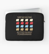 Pomeranian Dog Retro 1970's Style Laptop Sleeve