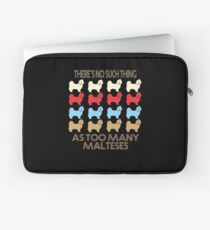 Maltese Dog Retro 1970's Style Laptop Sleeve