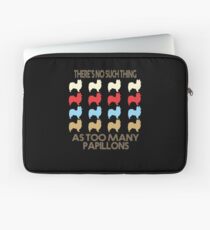 Papillon Dog Retro 1970's Style Laptop Sleeve