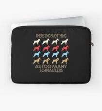 Schnauzer Dog Retro 1970's Style Laptop Sleeve