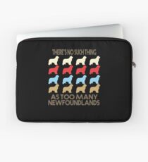 Newfoundland Dog Retro 1970's Style Laptop Sleeve