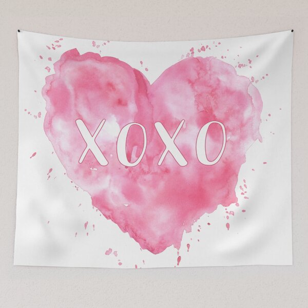 Item preview, Watercolor Heart XOXO designed and sold by Jean Plout.