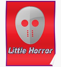 Jason Hockey Mask 'Little Horror' by Chillee Wilson Poster