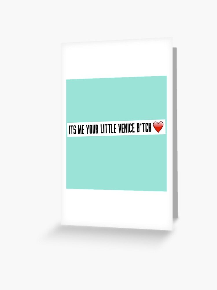 Carte De Vœux Venise Citation Coeur Emoji Par Sirianni1991 Redbubble