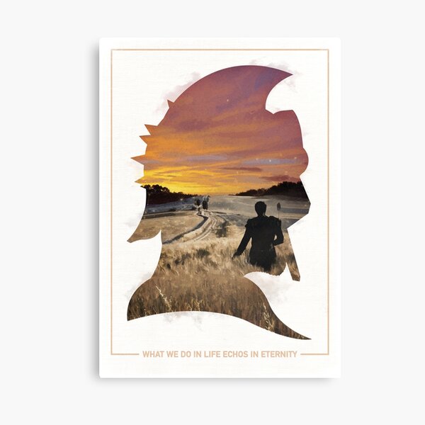 Item preview, Gladiator Wheat Scene - What We Do In Life Echos In Eternity designed and sold by Be More Shonen |  Chris Minney.