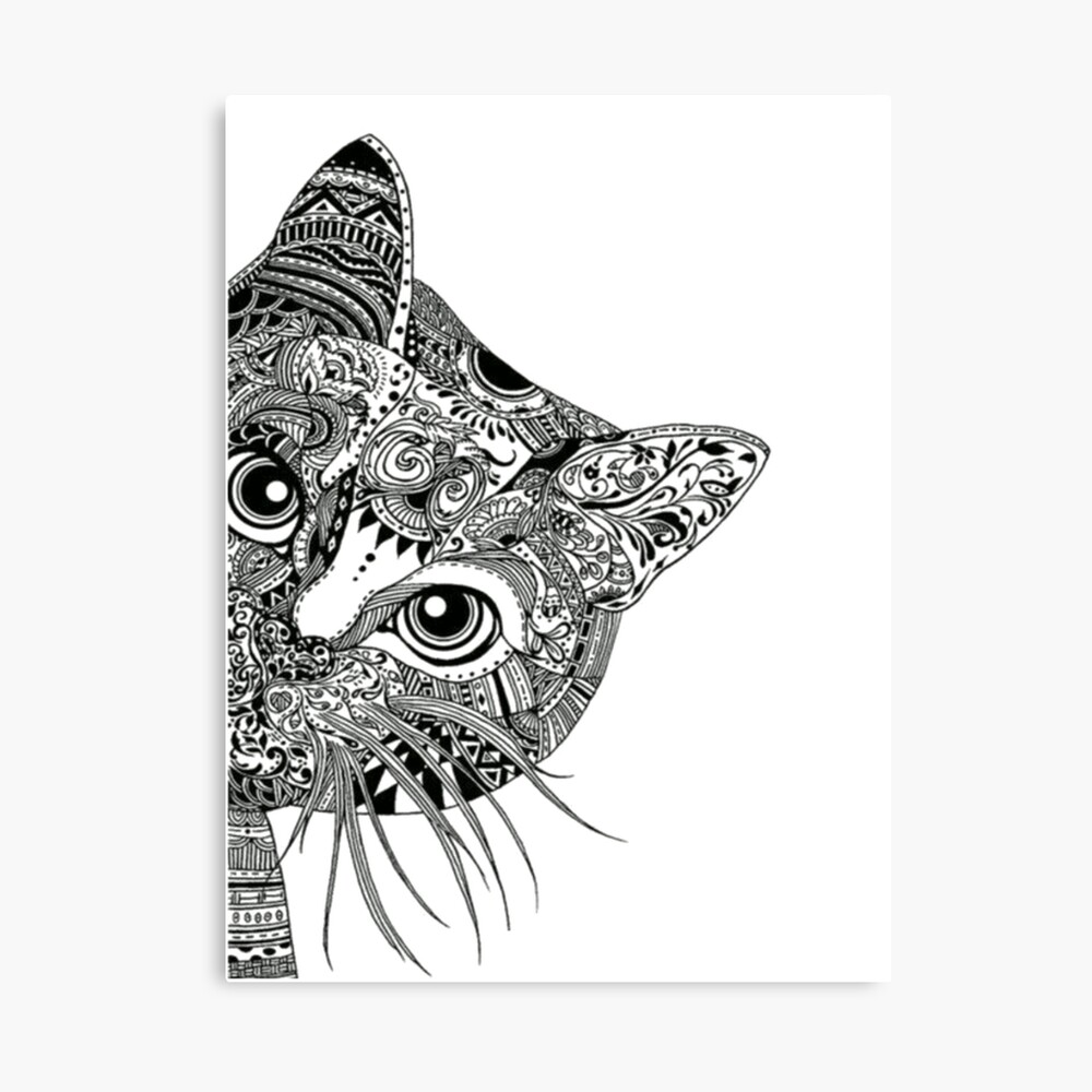 "Mandala cat" Canvas Print by martha95 | Redbubble
