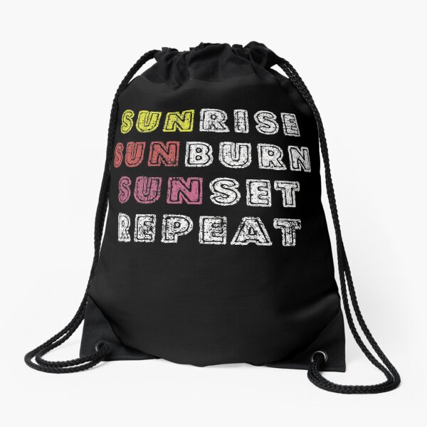 sunbathing Drawstring Bag