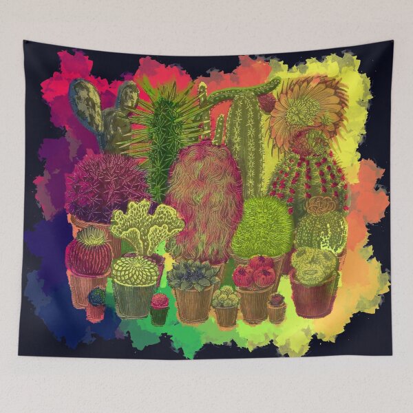 Item preview, Colorful Cacti Watercolor designed and sold by Williambeuk.