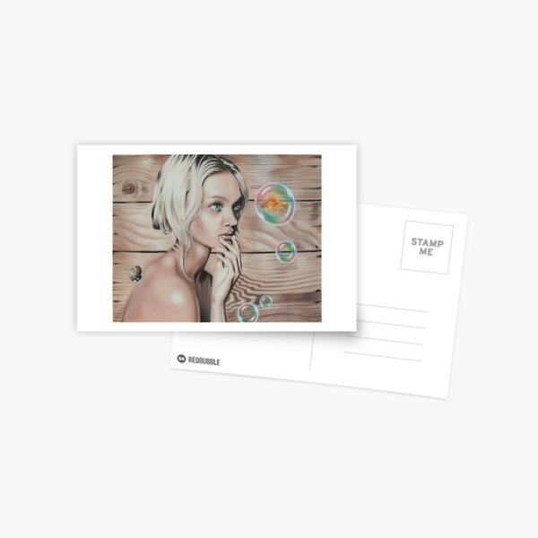 fish bubble out house Postcard