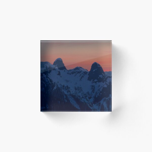 Item preview, West and East Lion at Sunrise From Summit of Mount Strachan designed and sold by bcscrambler.