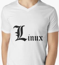 Linux Men's V-Neck T-Shirt