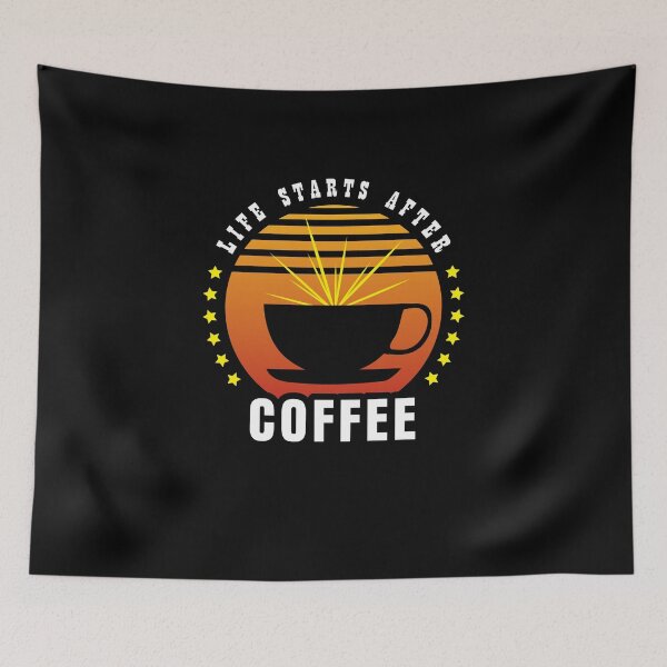 Item preview, Coffee Caffeine Teacup Quote Cool Logo designed and sold by VH-Gekko.