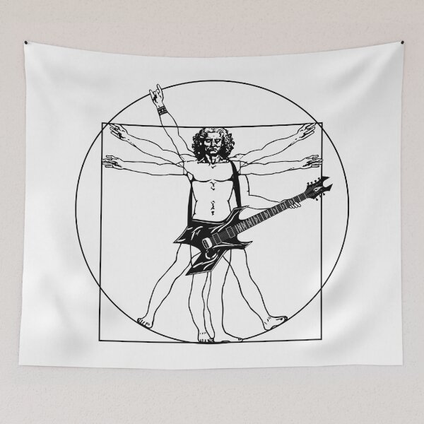 Item preview, Vitruvian man Heavy Metal guitar. designed and sold by FK-UK.